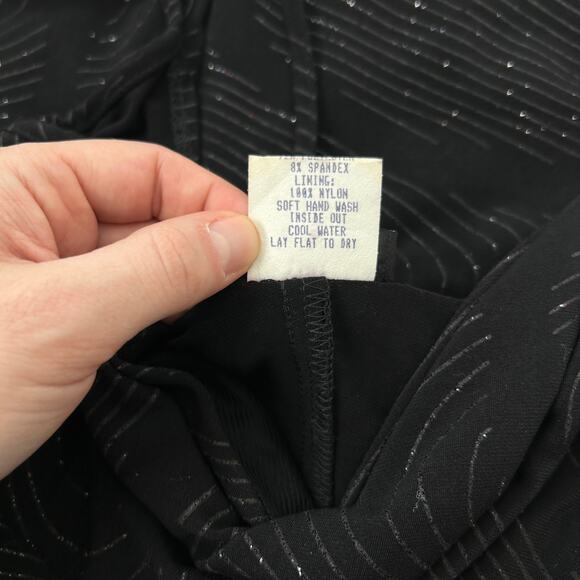 UP FRONT Vintage Y2K Dress Womens Size Medium Whimsigoth Sparkly Asymmetrical - Picture 7 of 7